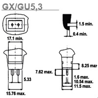 Halógeno GU5.3 - MR16