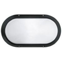 Prisma 001704 - SUPERDELTA Plafón OVALADO E27 60W negro