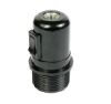 E27 lamp holder with black rocker switch