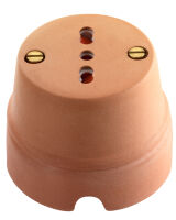 Cotto - bivalent socket in terracotta