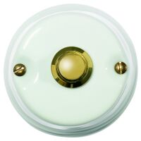 Gi Gambarelli - brass button in porcelain
