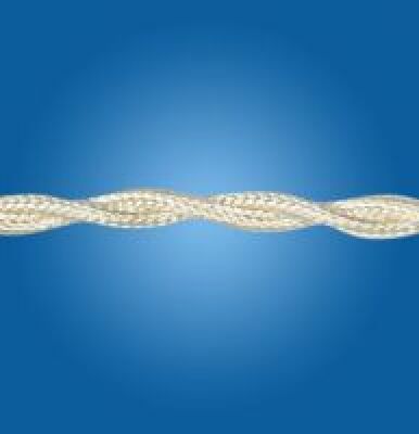 Silk ivory twisted cable mm 2x0.75