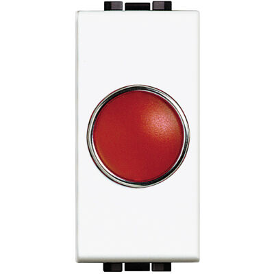 LivingLight White - red indicator lamp holder