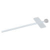 Cable tie with plate 2.5 x 110 colourless