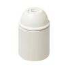 White E27 plastic lamp holder