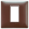 Plana - 1-place mica brown technopolymer plate