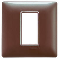 Plana - 1-place mica brown technopolymer plate