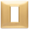 Plana - 1-place matt gold technopolymer plate