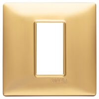 Plana - 1-place matt gold technopolymer plate