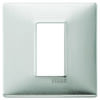 Plana - 1-place brushed aluminum metal plate