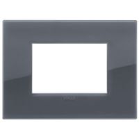 Vimar 19653.61 Arke - Placa 3 módulos gris ahumado