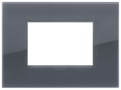 Vimar 19653.61 Arke - Placa 3 módulos gris ahumado