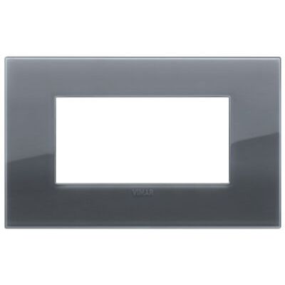 Vimar 19654.61 Arke - Plaque de recouvrement gris fumé 4 modules