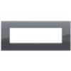 Vimar 19657.61 Arke - Plaque de recouvrement gris fumé 7 modules