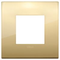 Arke - Placa Classic Metal-Elite de metal 2 lugares dorado