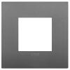 Arke - Classic Tecno-basic plaque in gray technopolymer 2 places
