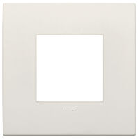 Arke - Classic Tecno-basic plate in ivory technopolymer 2 places