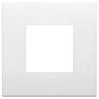 Arke - Classic Tecno-basic plate in white technopolymer 2 places
