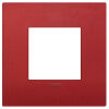 Arke - Classic Color-Tech plate in technopolymer 2 places matt red