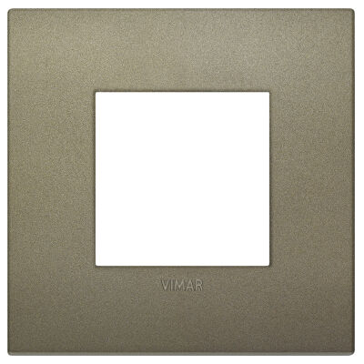 Arke - Classic Color-Tech plate in technopolymer 2 places matt green