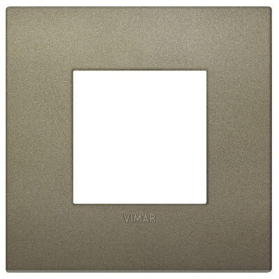 Arke - placca Classic Color-Tech in tecnopolimero 2 posti verde matt