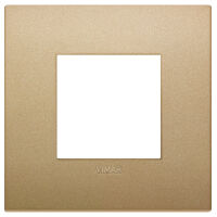 Arke - Classic Color-Tech plate in technopolymer 2 places matt gold