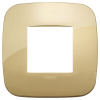 Arke - Placa redonda Metal-Elite de metal dorado 2 plazas