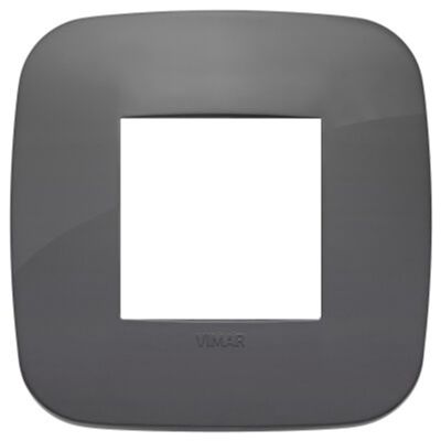 Arke - Placa Tecno-basic redonda en tecnopolímero gris 2 plazas