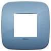 Arke - placca Round Color-Tech in tecnopolimero 2 posti blu