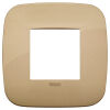 Arke - Round Color-Tech plaque in technopolymer 2 places antique gold