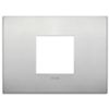 Arke - placca Classic Alu-Tech in alluminio 2 posti centrali naturale