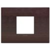 Arke - Plaque Classic Wood en bois wengé avec 2 places centrales