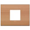 Arke - placca Classic Wood in legno 2 posti centrali larice