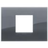 Arke - Placa Classic Reflex Plus en tecnopolímero con 2 plazas centrales gris ahumado