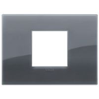 Arke - Placa Classic Reflex Plus en tecnopolímero con 2 plazas centrales gris ahumado