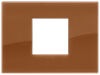 Arke - Placa Classic Reflex Plus en tecnopolímero con 2 plazas centrales color caramelo
