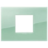 Arke - Classic Reflex Plus plate in technopolymer with 2 central places in sage