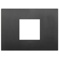 Arke - Classic Tecno-basic plate in technopolymer with 2 black central places