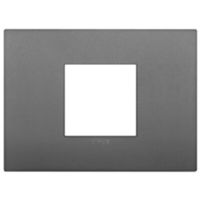 Arke - Classic Tecno-basic plaque in technopolymer with 2 gray central places