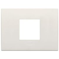 Arke - Classic Tecno-basic plate in technopolymer with 2 ivory central places