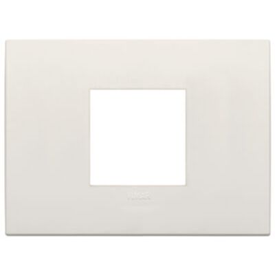 Arke - Assiette Tecno-basic Classic en technopolymère avec 2 places centrales ivoire