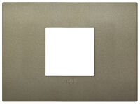 Arke - Classic Color-Tech plate in technopolymer with 2 central places in matt green