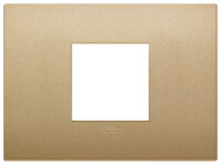 Arke - Classic Color-Tech plate in technopolymer with 2 central places in matt gold