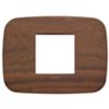 Arke - placca Round Wood in legno 2 posti centrali noce
