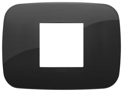 Arke - Plaque ronde Tecno-basic en technopolymère avec 2 emplacements centraux noirs