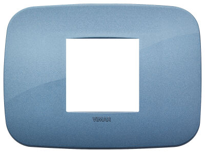 Arke - Plaque ronde Color-Tech en technopolymère avec 2 emplacements centraux bleus
