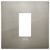 Arke - Classic Metal-Elite 1-place metal plaque in brushed steel