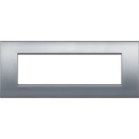 LivingLight Air - Brushed 7-seater metal plate in brushed chrome