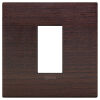 Arke - Plaque Classic Wood en bois wengé pour 1 place