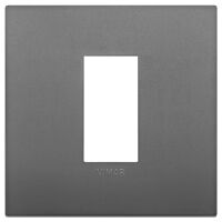 Arke - Plaque Tecno-basic Classic en technopolymère 1 place gris